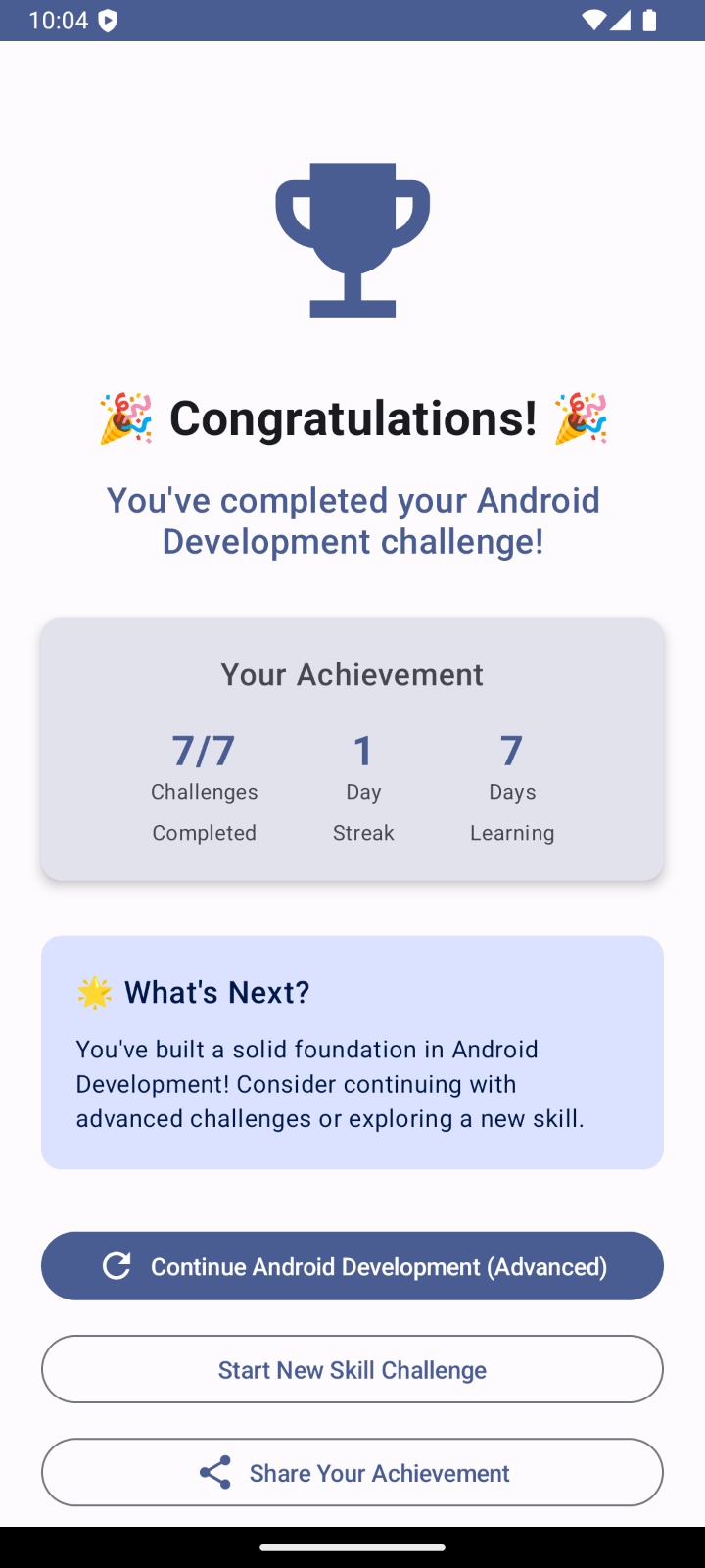 Daily Challenge View